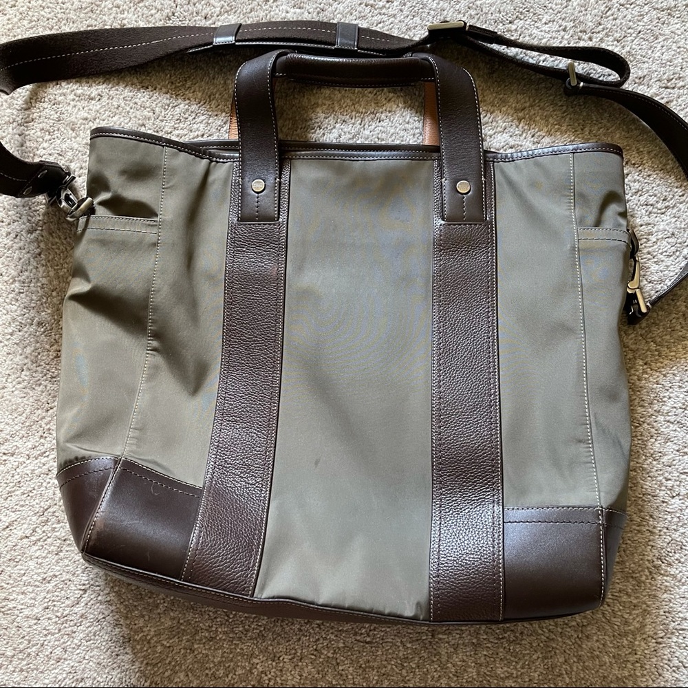 Coach Olive and Brown Tote Bag